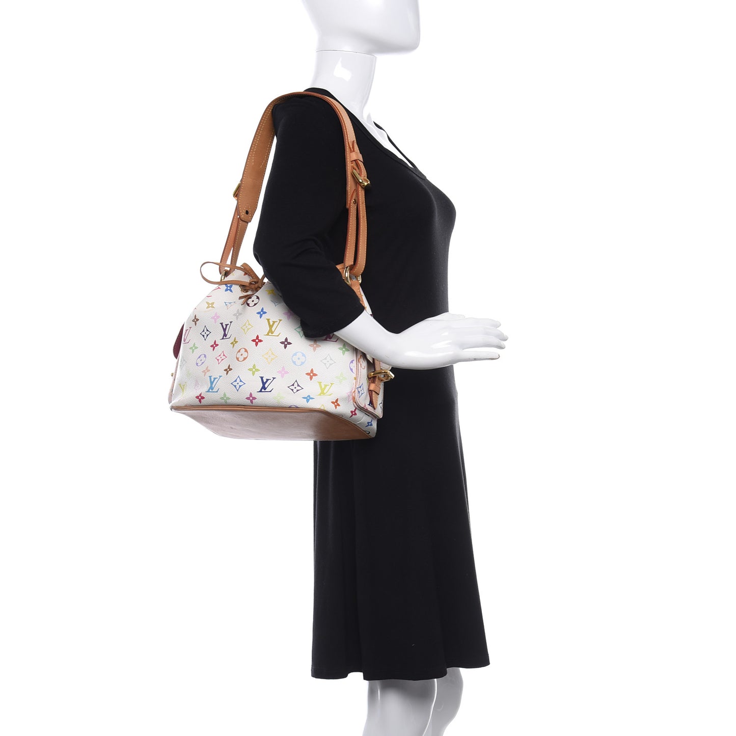 Monogram Multicolor Petit Noe White