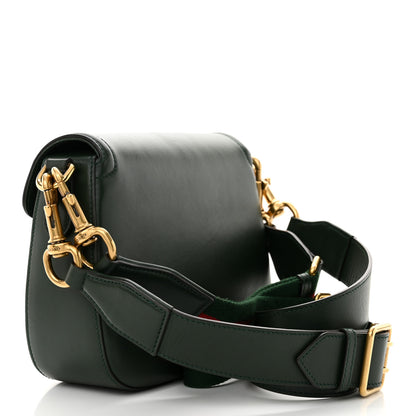 Gucci Calfskin Medium Lady Web Shoulder Bag Green 3 of 14