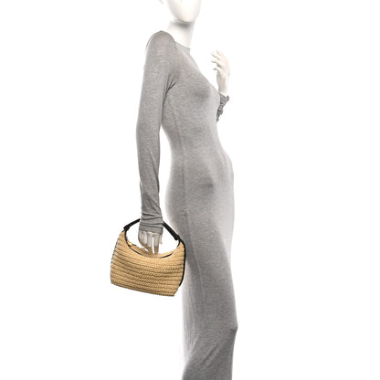 Bottega Veneta Raffia Woven Nappa Intrecciato Mini Wallace Natural Fondant 2 of 10