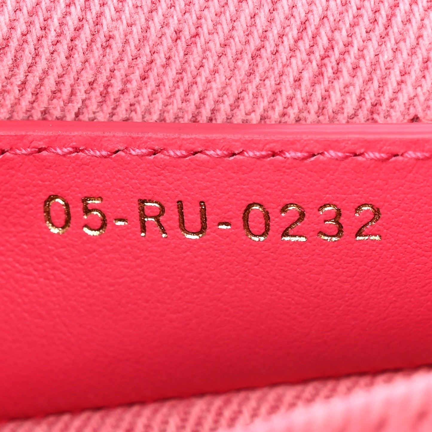 Denim Macrocannage Medium Caro Bag Fuchsia Multicolor
