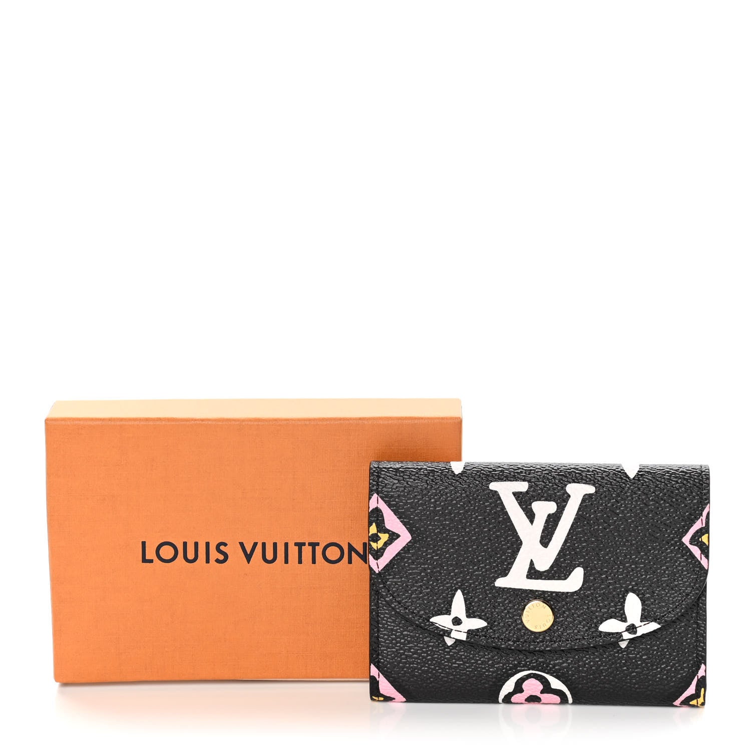 Louis Vuitton Monogram Giant Wild At Heart Rosalie Coin Purse Black 10 of 10