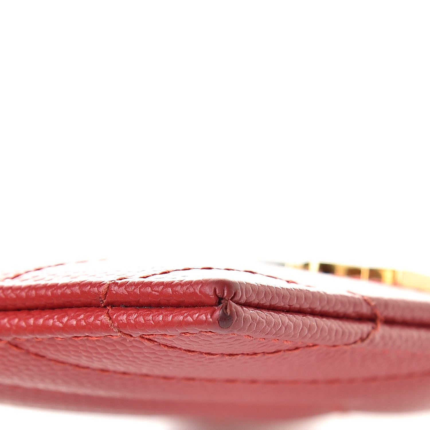 Saint Laurent Grain De Poudre Matelasse Chevron Monogram Credit Card Case New Red 9 of 12