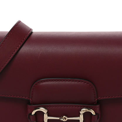 Gucci Arabella Calfskin Horsebit 1955 Soft Small Shoulder Bag Rosso Ancora 8 of 10