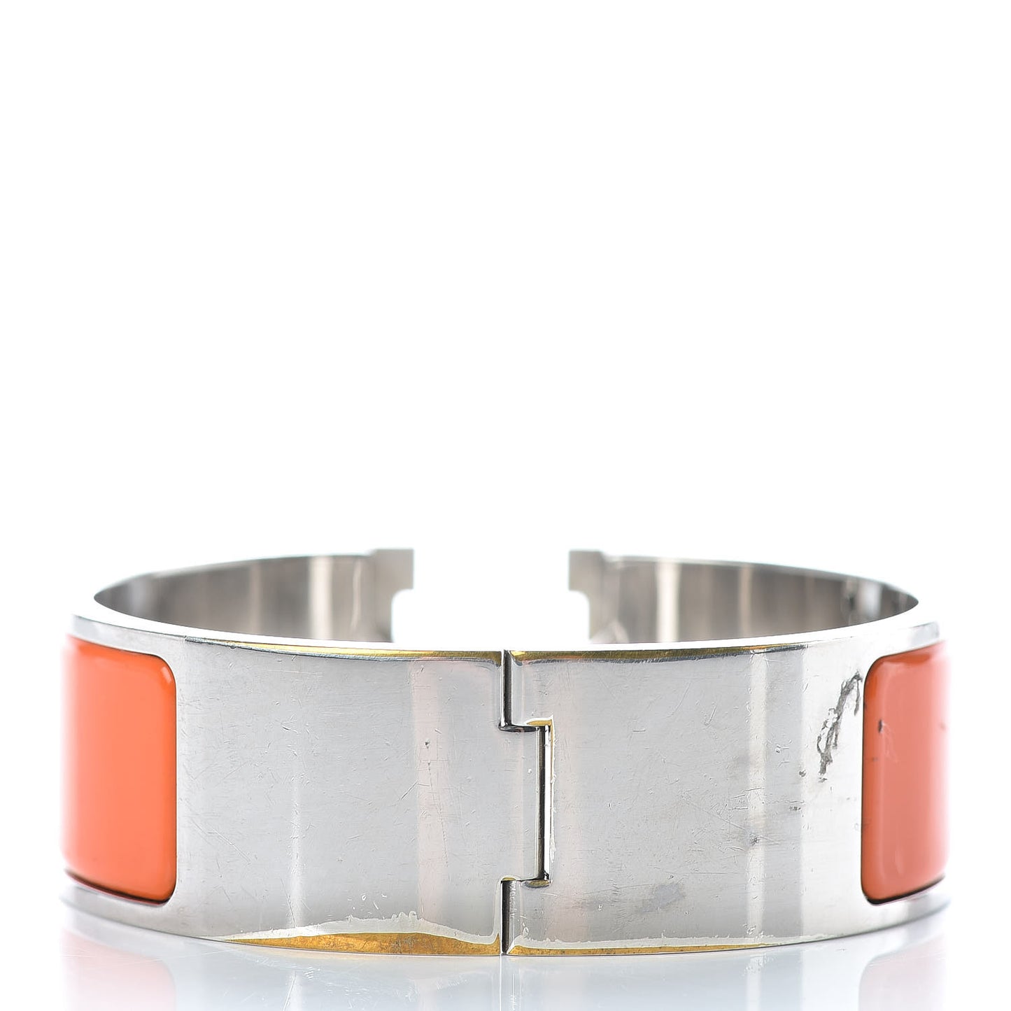 Enamel Wide Clic Clac H Bracelet PM Orange