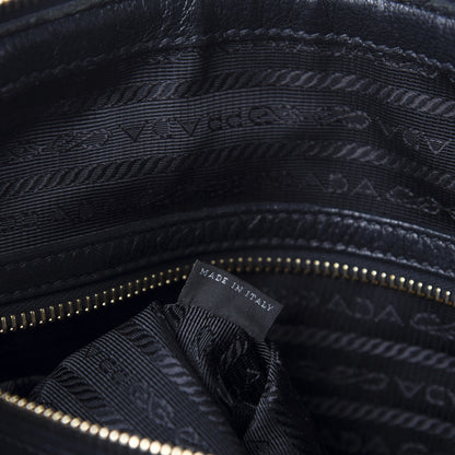 Prada Vitello Daino Shopping Satchel Black 11 of 13