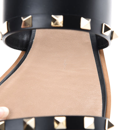 Valentino Garavani Nappa Rockstud Flat Sandals 41 Black 8 of 12