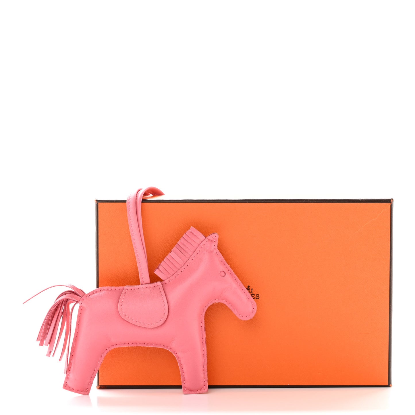 Milo Lambskin Grigri Rodeo Horse Bag Charm GM Rose Azalee