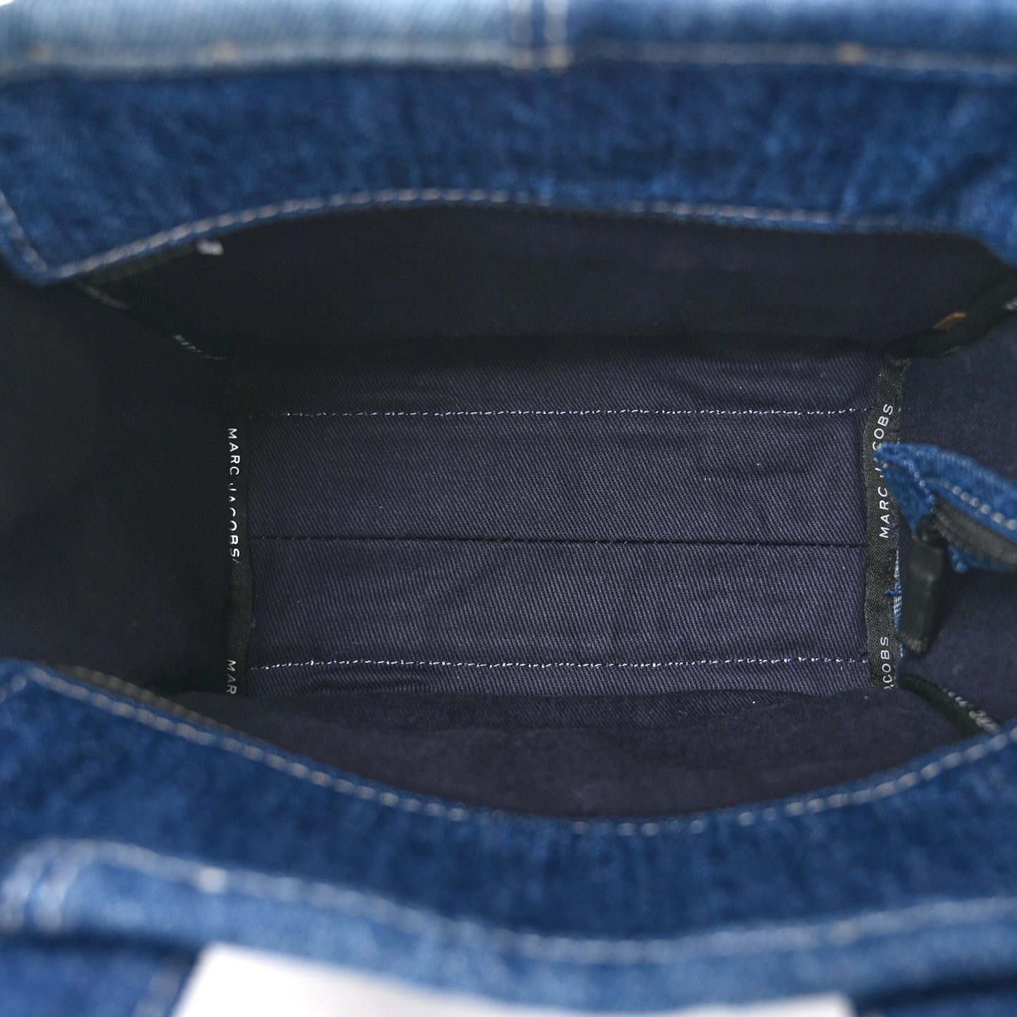 Denim Canvas Small Tote Bag Blue