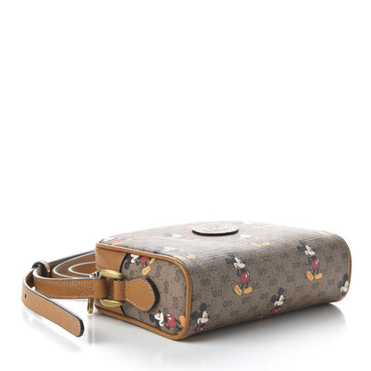 Gucci X DISNEY Mini Vintage GG Supreme Monogram Mickey Mouse Shoulder Bag Beige Vintage Sun Oil 4 of 10