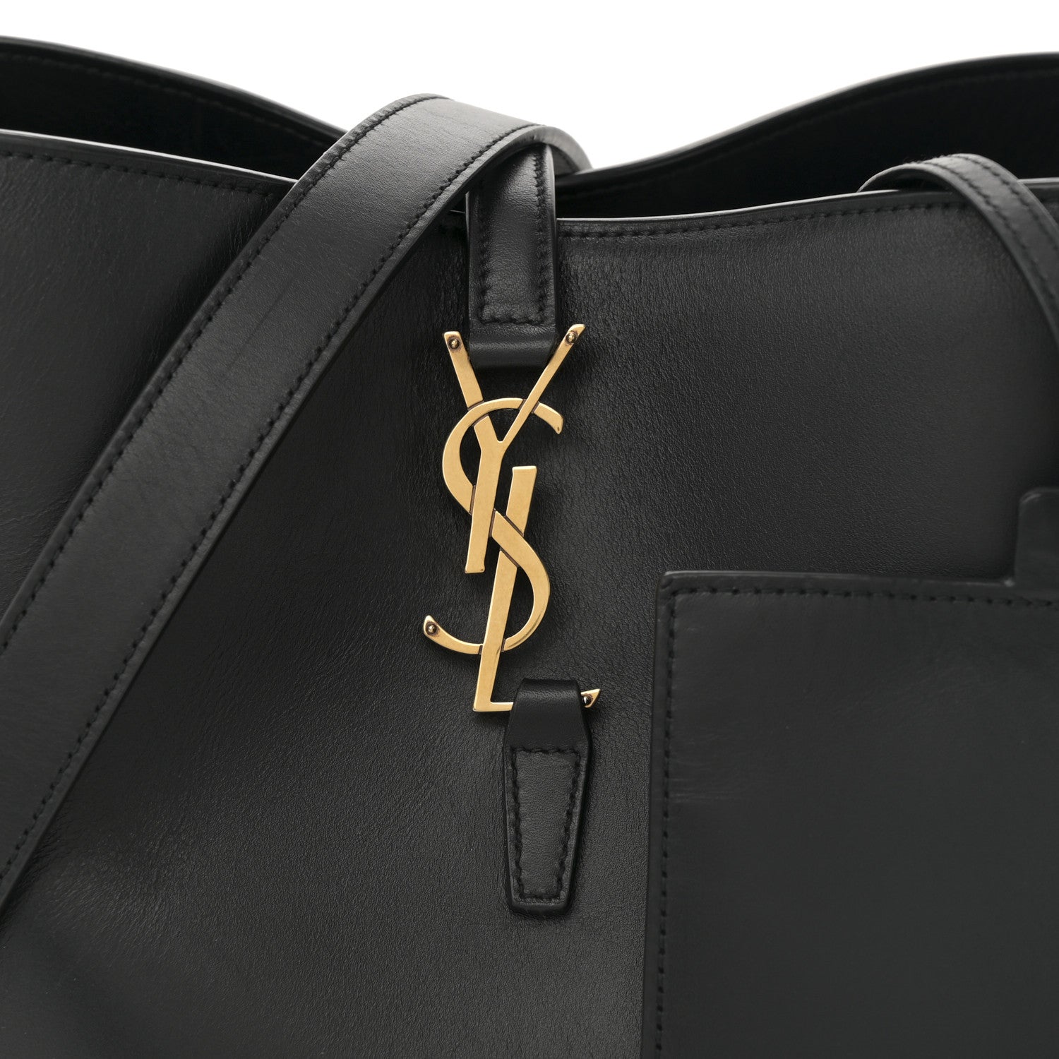 Saint Laurent Shiny Calfskin Le 37 Bucket Bag Black 9 of 13
