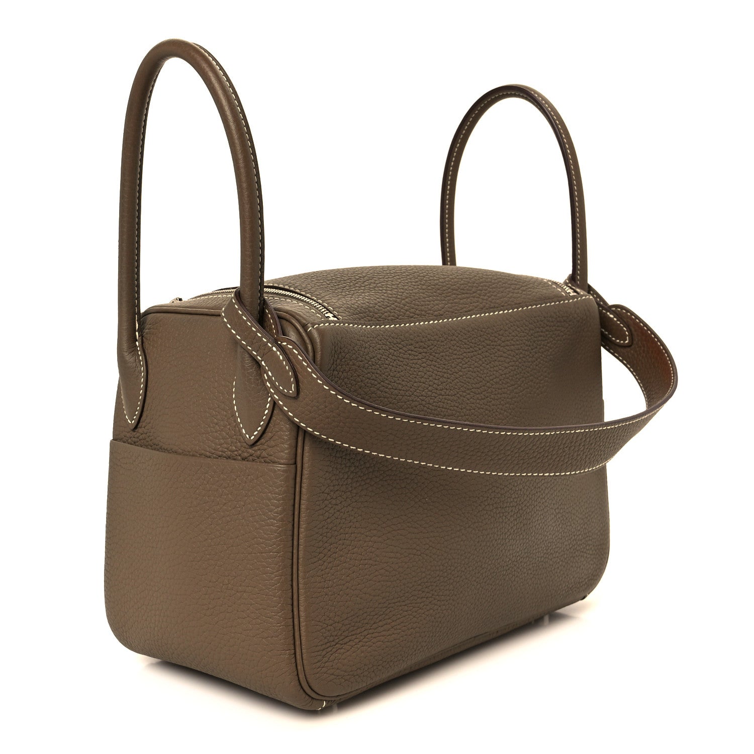 Hermes Taurillon Clemence Lindy 26 Etoupe 9 of 17