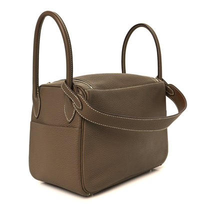 Hermes Taurillon Clemence Lindy 26 Etoupe 9 of 17