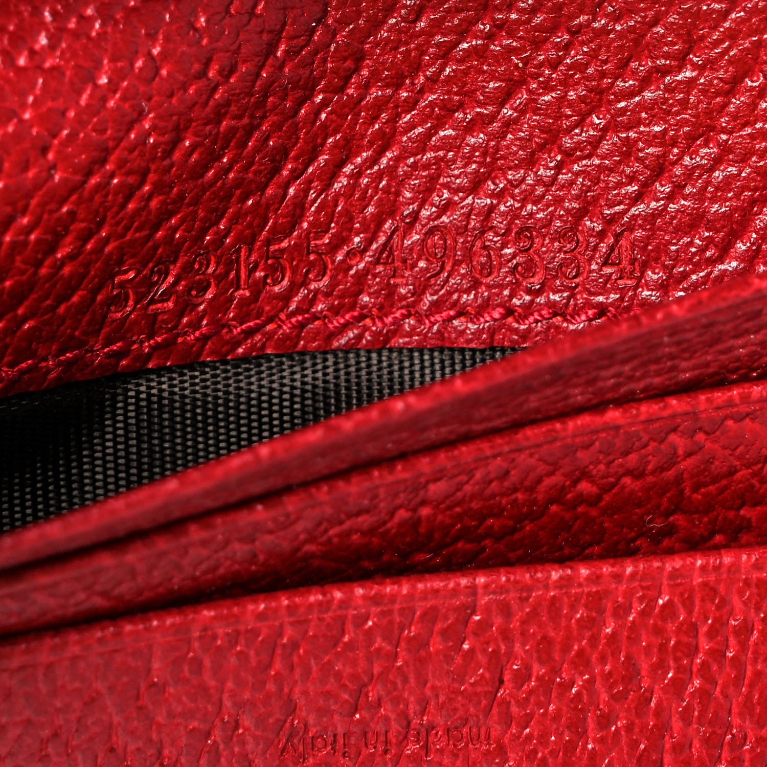 Gucci GG Supreme Monogram Flora Web Ophidia Card Case Red 9 of 12