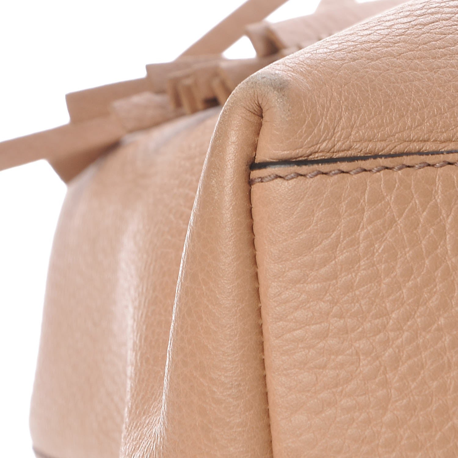 Gucci Pebbled Calfskin Medium Soho Chain Shoulder Bag Rose Beige 15 of 18