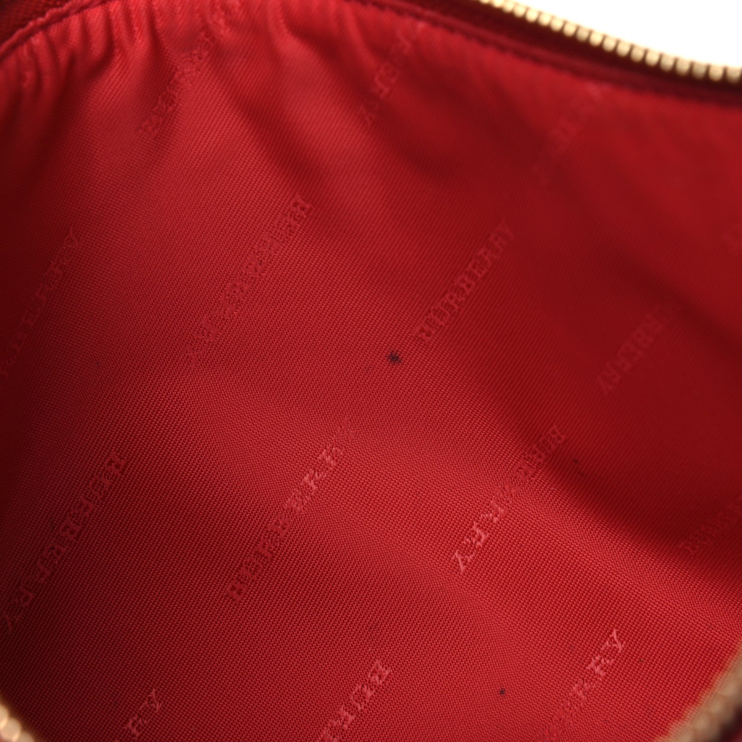 Burberry Haymarket Check Small Peyton Crossbody Clutch Bag Red 5 of 8