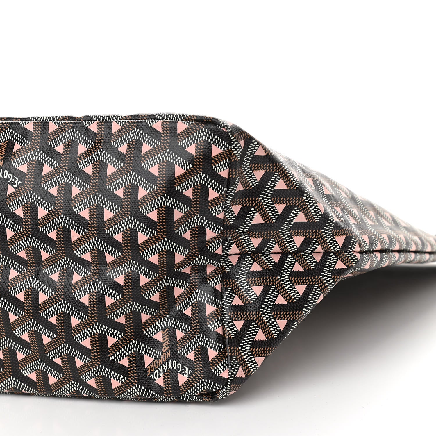 Goyard Goyardine Saint Louis Claire Voie PM Black Pink 9 of 9