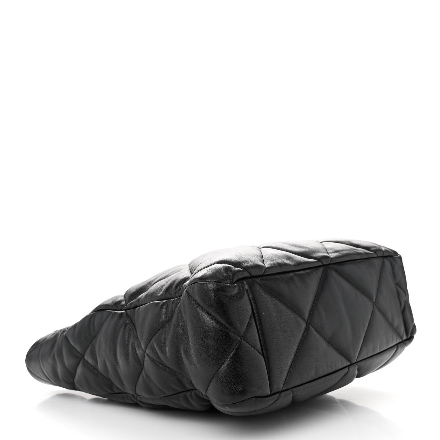 Lambskin Quilted Chanel 19 Shopping Bag Black