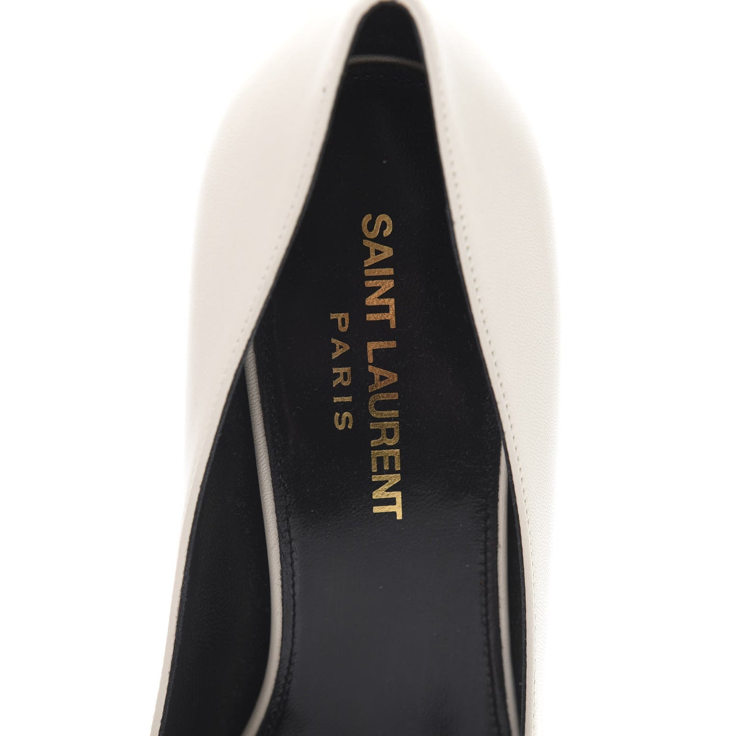 Calfskin Bow Anais Pumps 38.5 White
