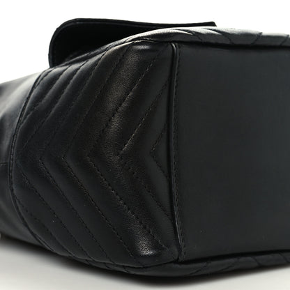 Saint Laurent Lambskin Matelasse Monogram Joe Nano Bucket Bag Black 9 of 10