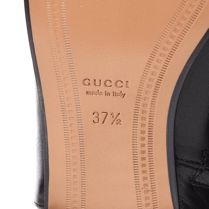 Gucci Malaga Kid Womens Jordaan Ankle Boots 37.5 Black 7 of 9