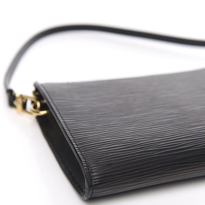 Louis Vuitton Epi Pochette Accessories 24 Black 7 of 9