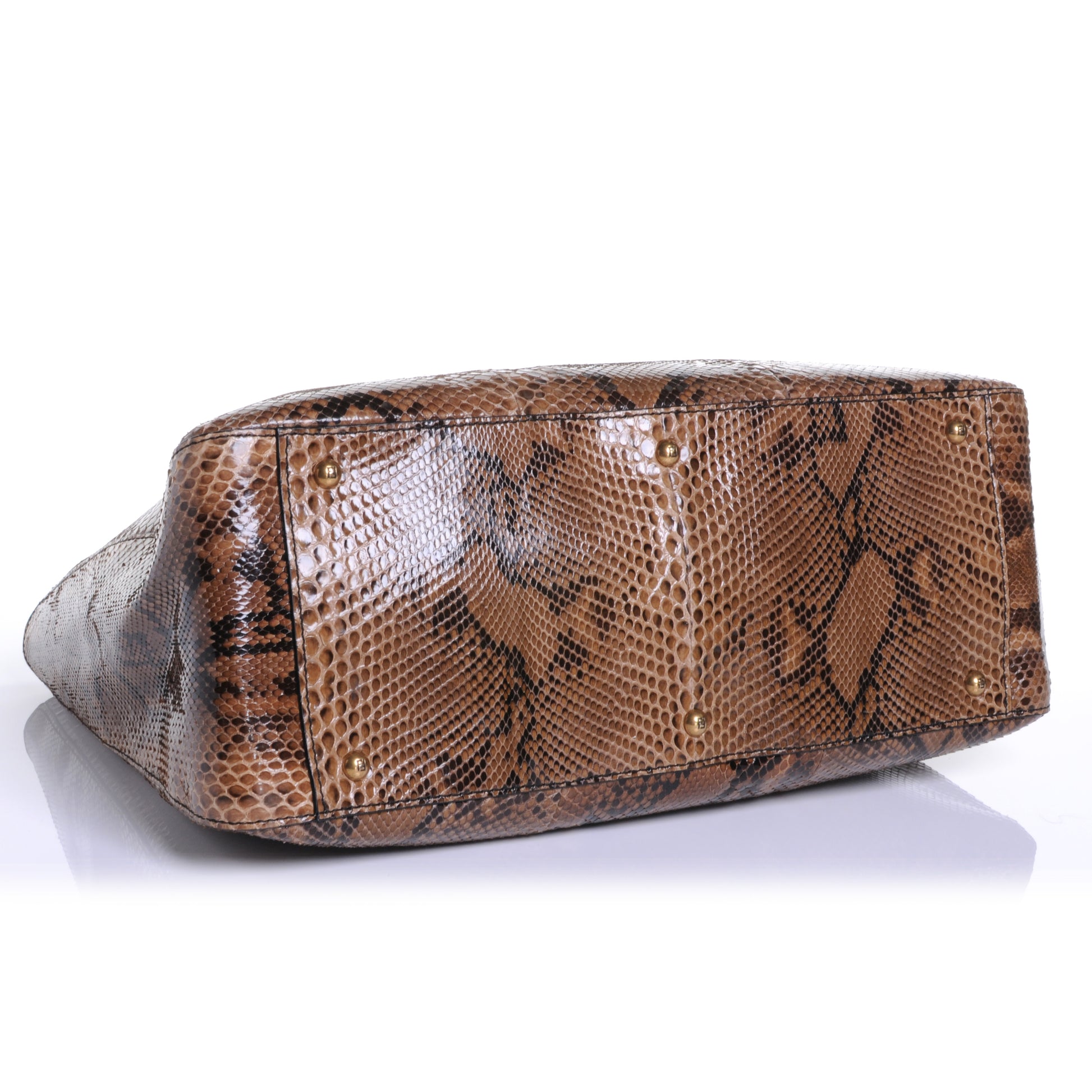 Fendi Python Twins Tote Natural 4 of 7