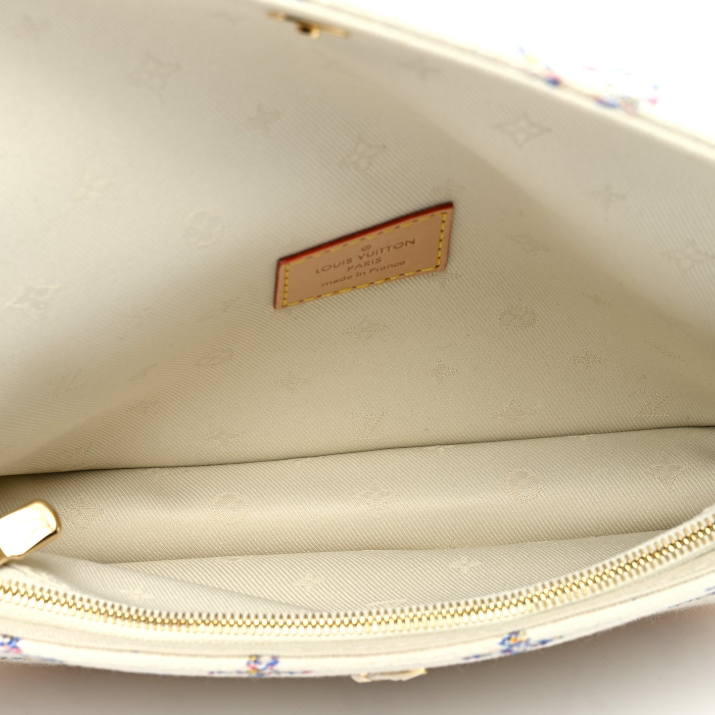 Monogram Tweed Jacquard Ivy Wallet On Chain Multicolor White