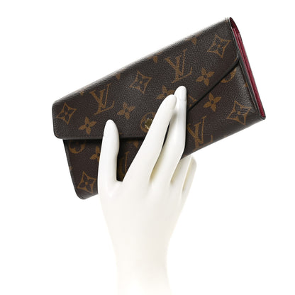 Louis Vuitton Monogram Sarah Wallet NM Fuchsia 2 of 8