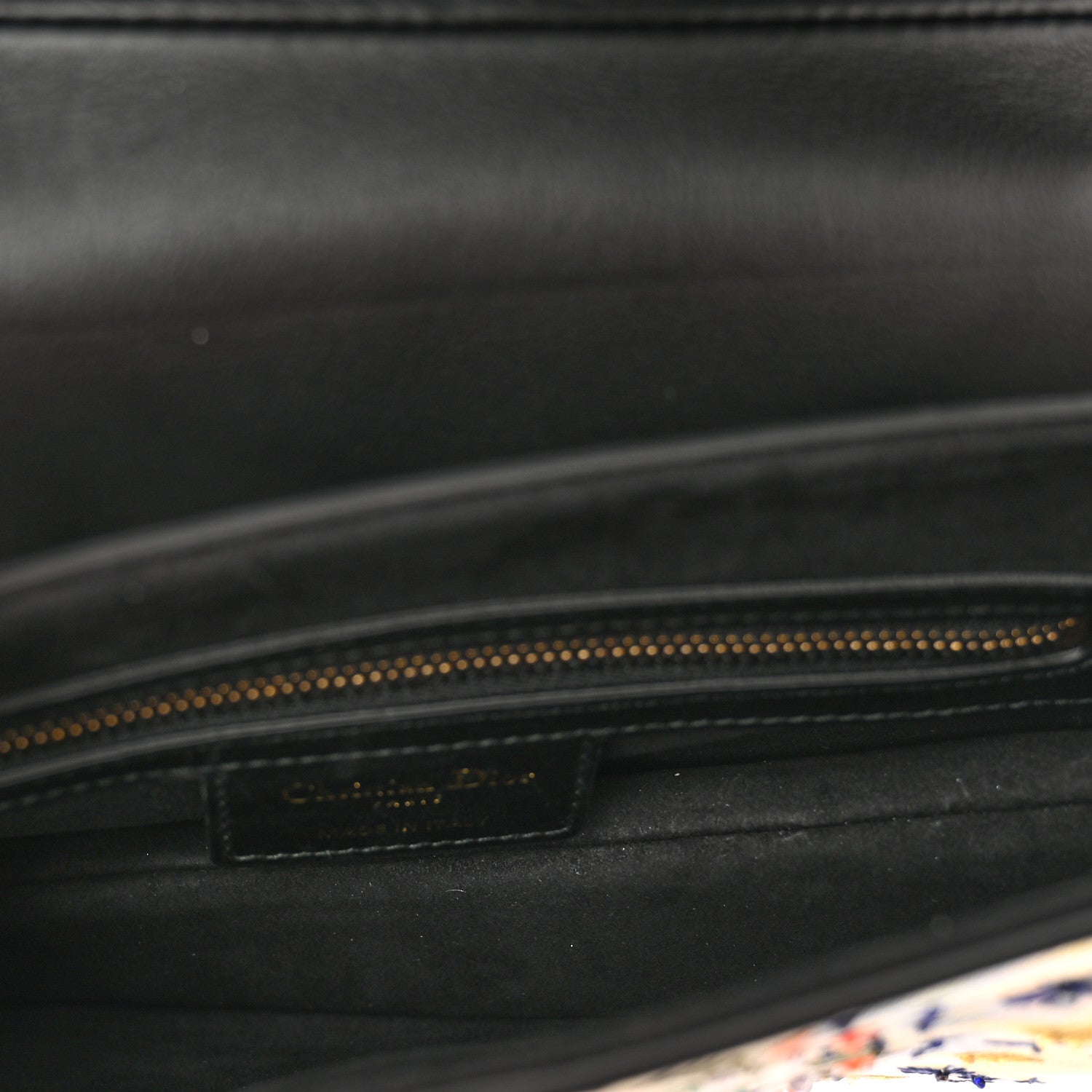 Christian Dior Calfskin Embroidered Kaleidiorscopic Saddle Bag Multicolor 6 of 10