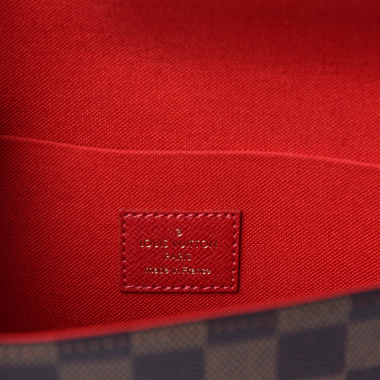 Louis Vuitton Damier Ebene Pochette Felicie Chain Wallet 6 of 6