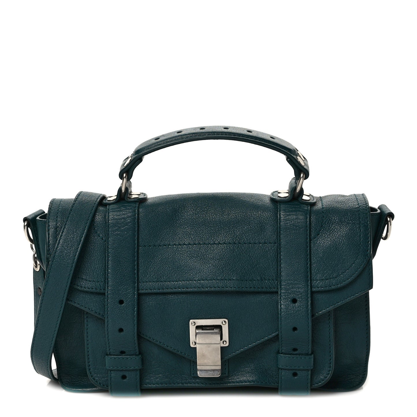 Lambskin Tiny PS1 Satchel Dark Teal
