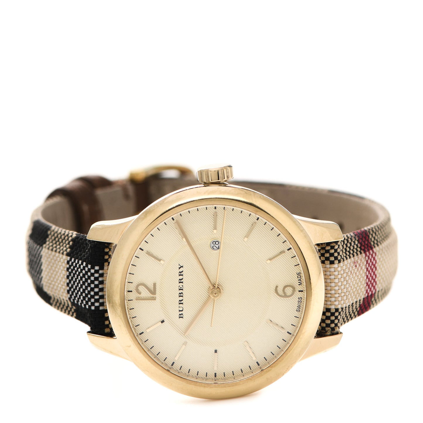 Stainless Steel Calfskin 32mm Quartz Watch Beige BU10104
