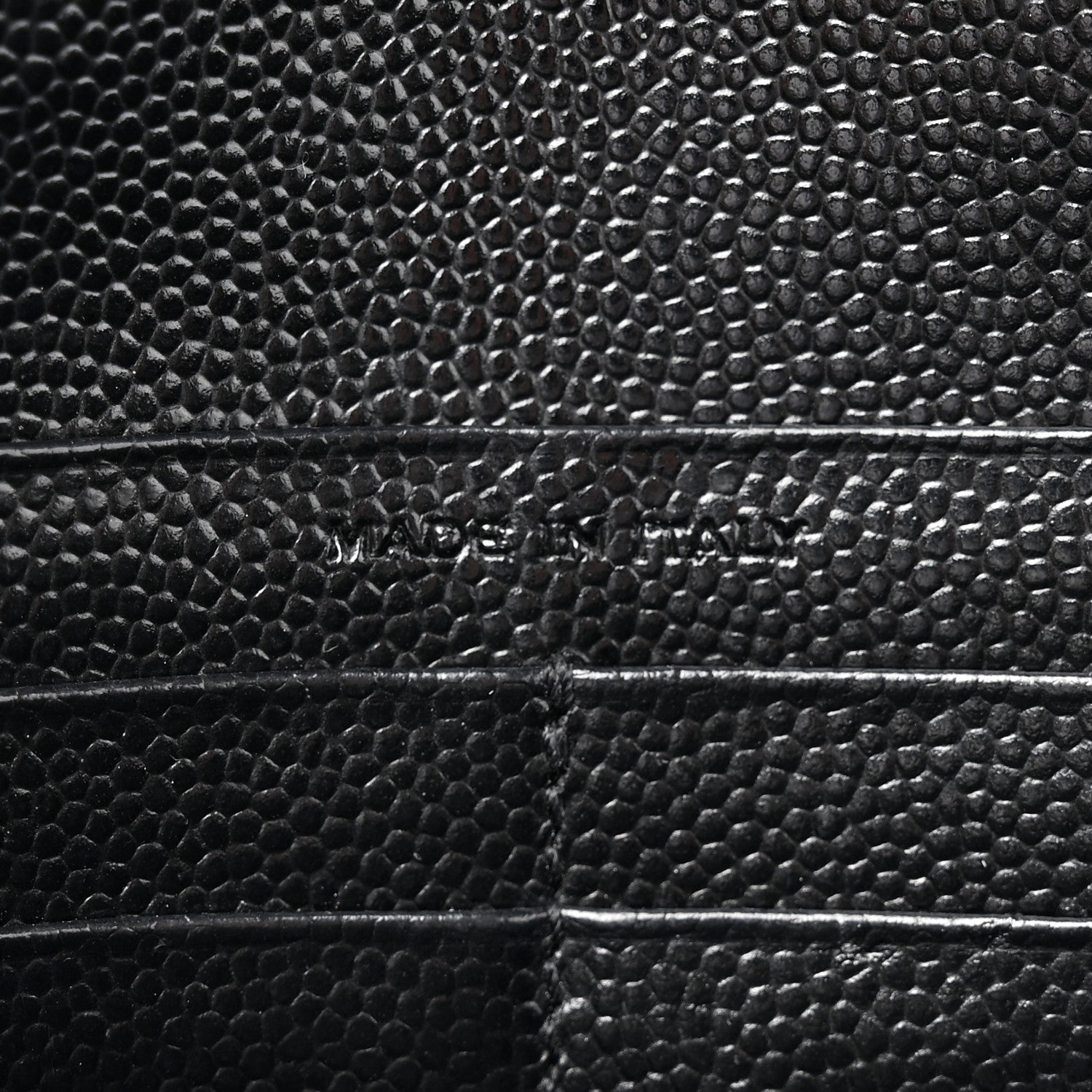 Saint Laurent Grain De Poudre Matelasse Chevron Monogram Chain Wallet Black 7 of 15
