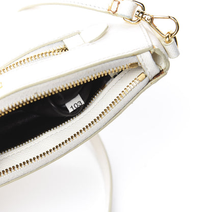 Prada Saffiano Crossbody Bag White 8 of 10