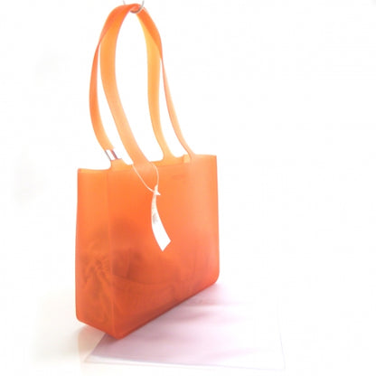 Chanel Jelly Rubber Tote Orange 3 of 9