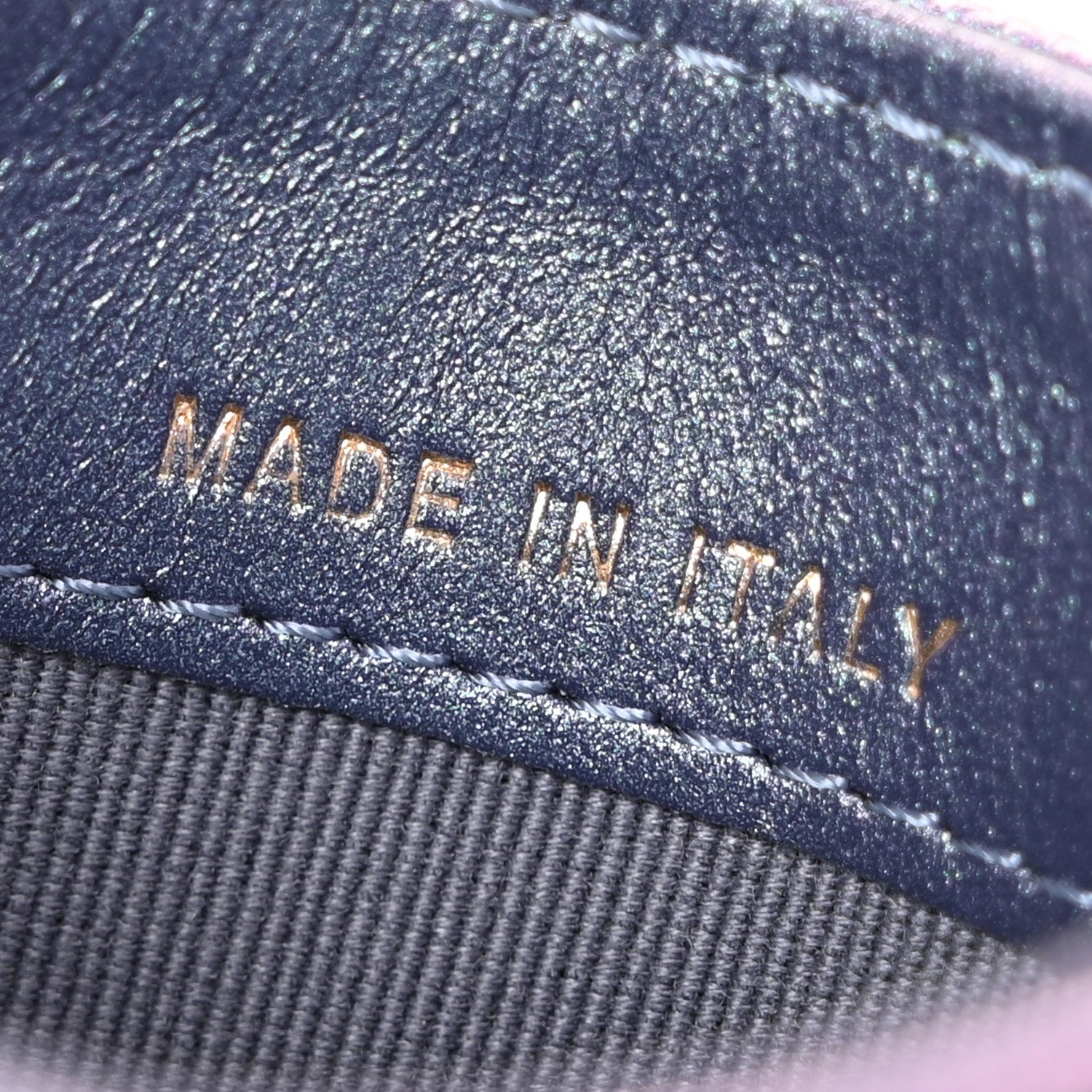 Chanel Iridescent Caviar Quilted Card Holder Dark Blue 7 of 11