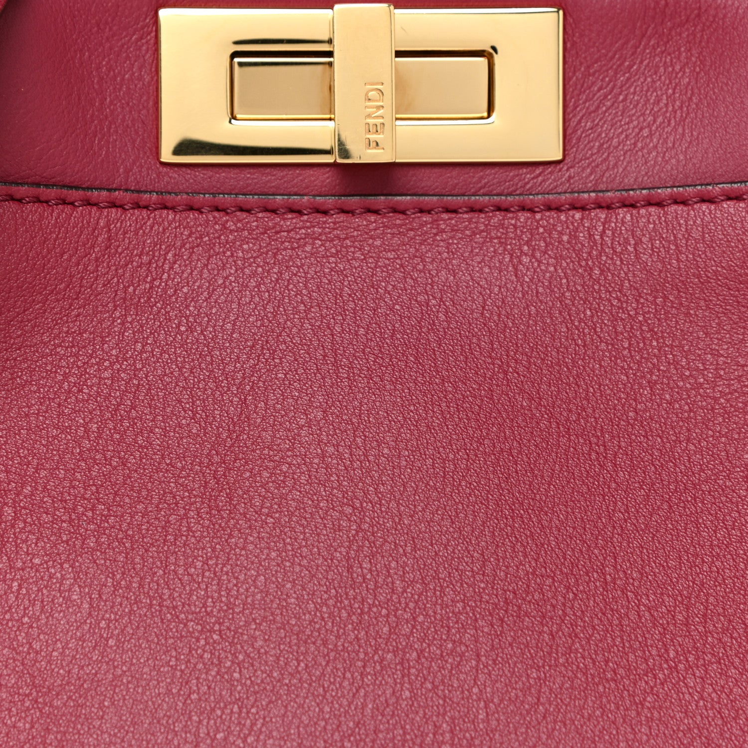 Fendi Vitello Seta Shiny Nappa Vitello Mirror Crystal Monster Eyes Medium Peekaboo Iconic Satchel Amarena Fiamma 10 of 14