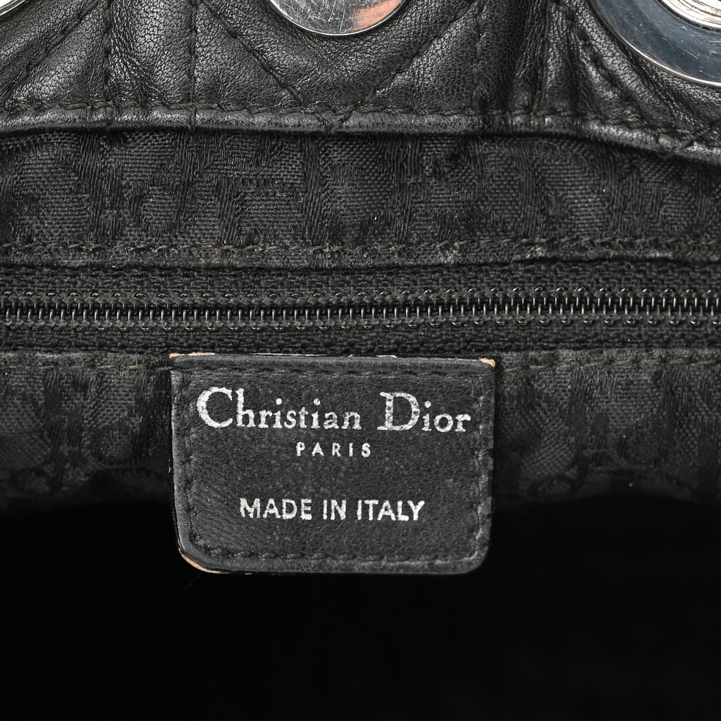Lambskin Cannage Medium Soft Lady Dior Black