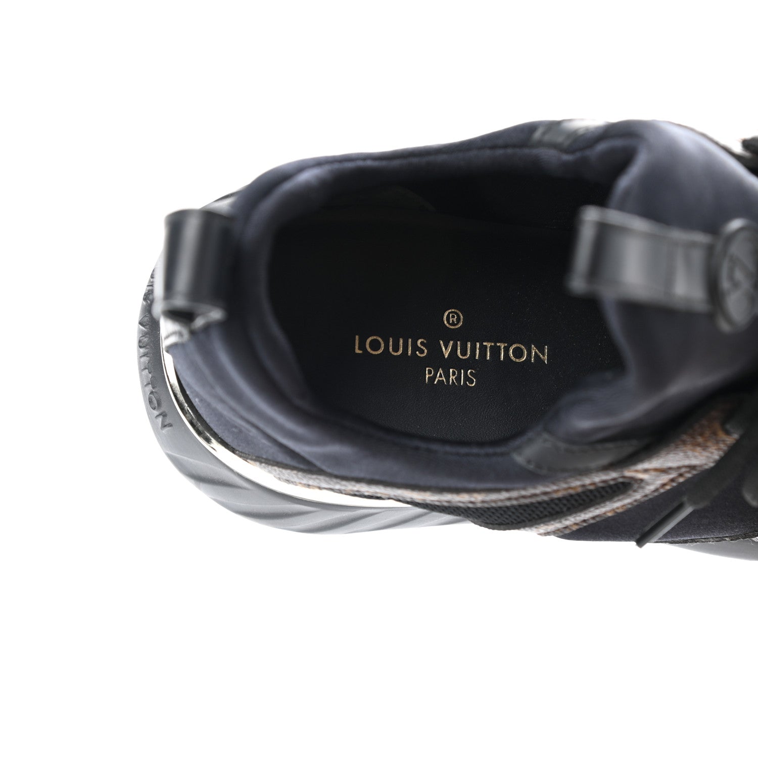 Louis Vuitton Technical Nylon Monogram Rubber Aftergame Sneakers 37 Black 7 of 8