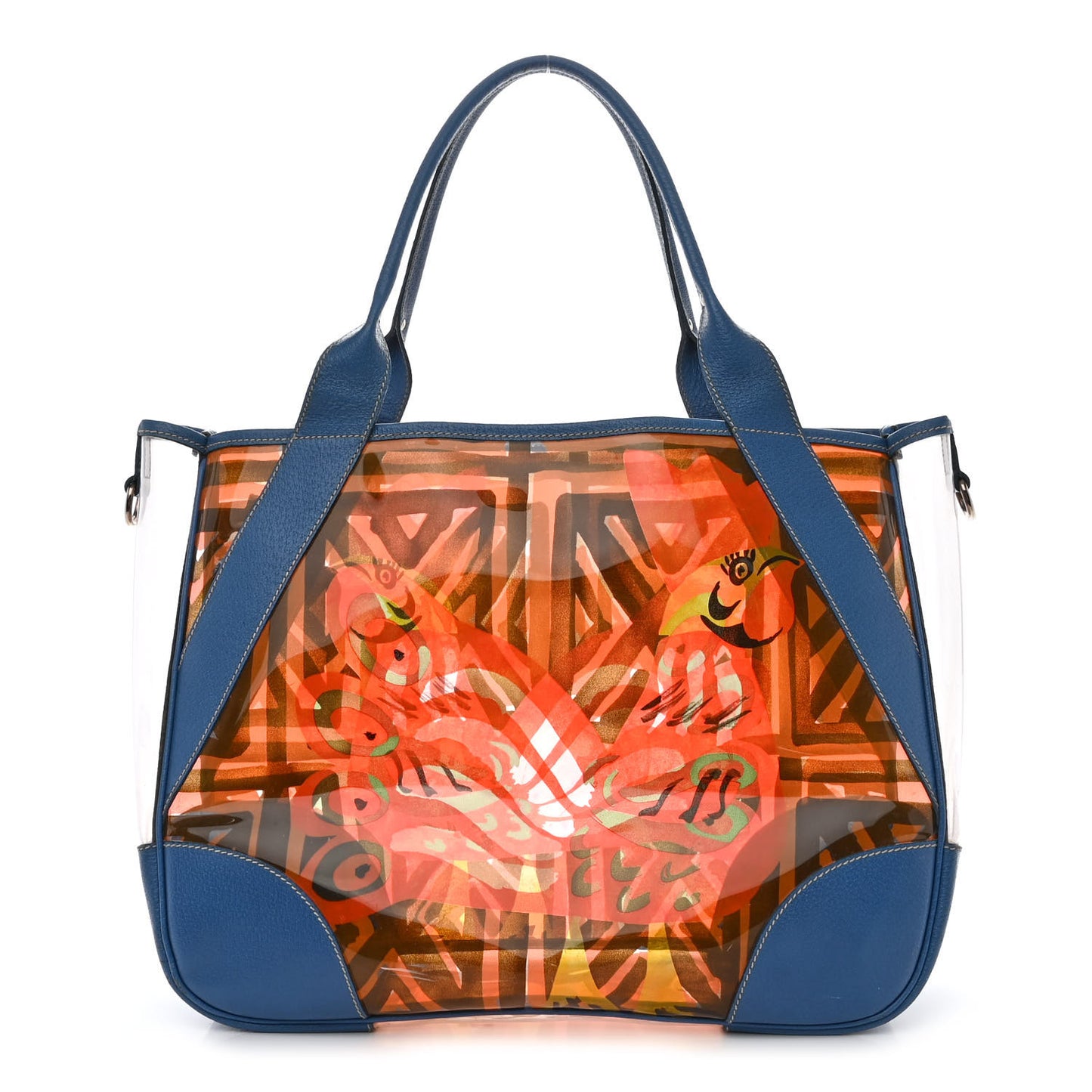 Vinyl Calfskin Tote Multicolor
