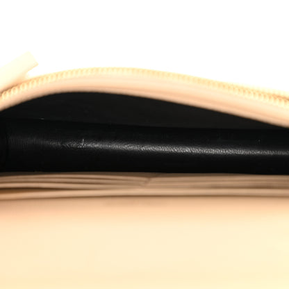 Saint Laurent Grain De Poudre Matelasse Chevron Monogram Envelope Chain Wallet Nude Powder 5 of 13