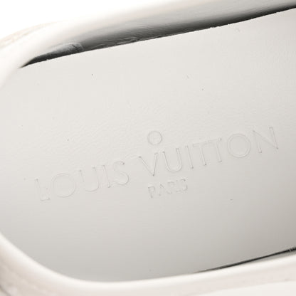 Louis Vuitton Calfskin Suede Monogram Punchy Sneaker 38 White 7 of 8
