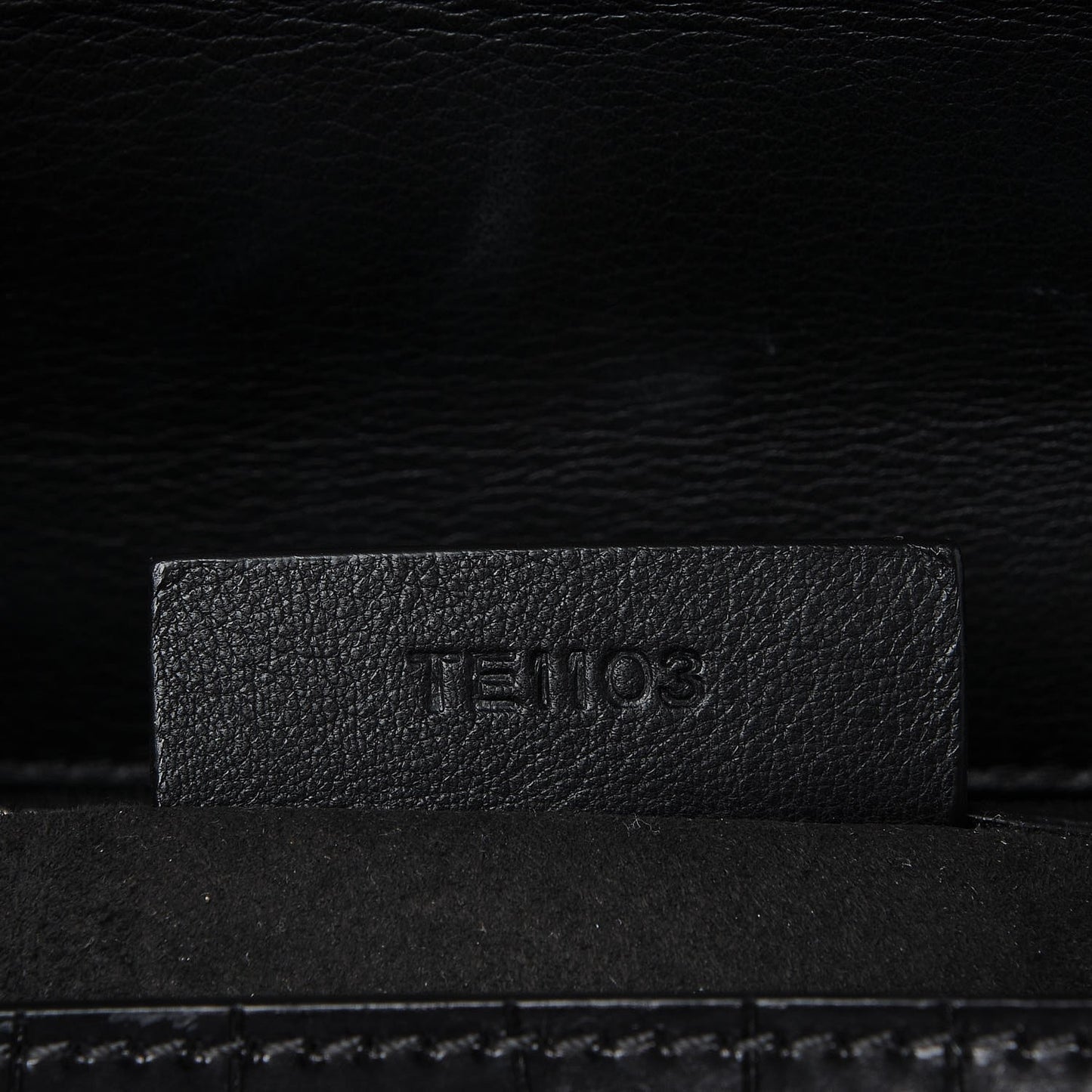Calfskin Crocodile Embossed Medium Pandora Box Crossbody Bag Black
