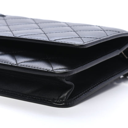 Chanel Calfskin Quilted Cambon Wallet On Chain WOC Black 9 of 9