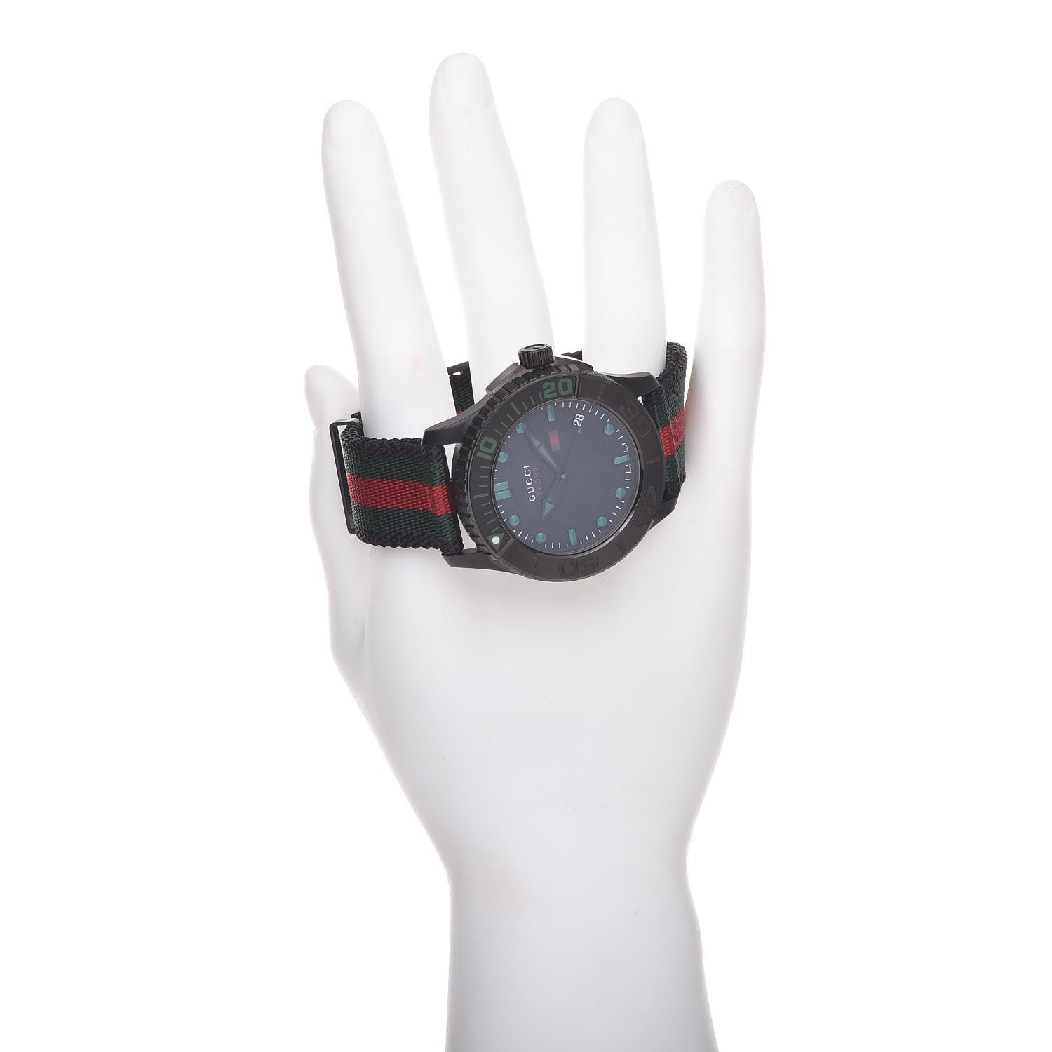 Gucci Stainless Steel Nylon 44mm Gucci Sport Web Quartz Watch Black 2 of 6