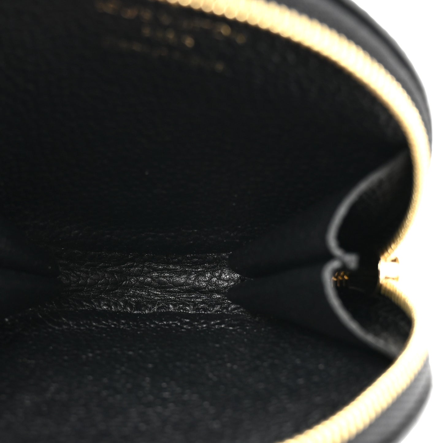 Empreinte Monogram Giant Round Coin Purse Black Beige