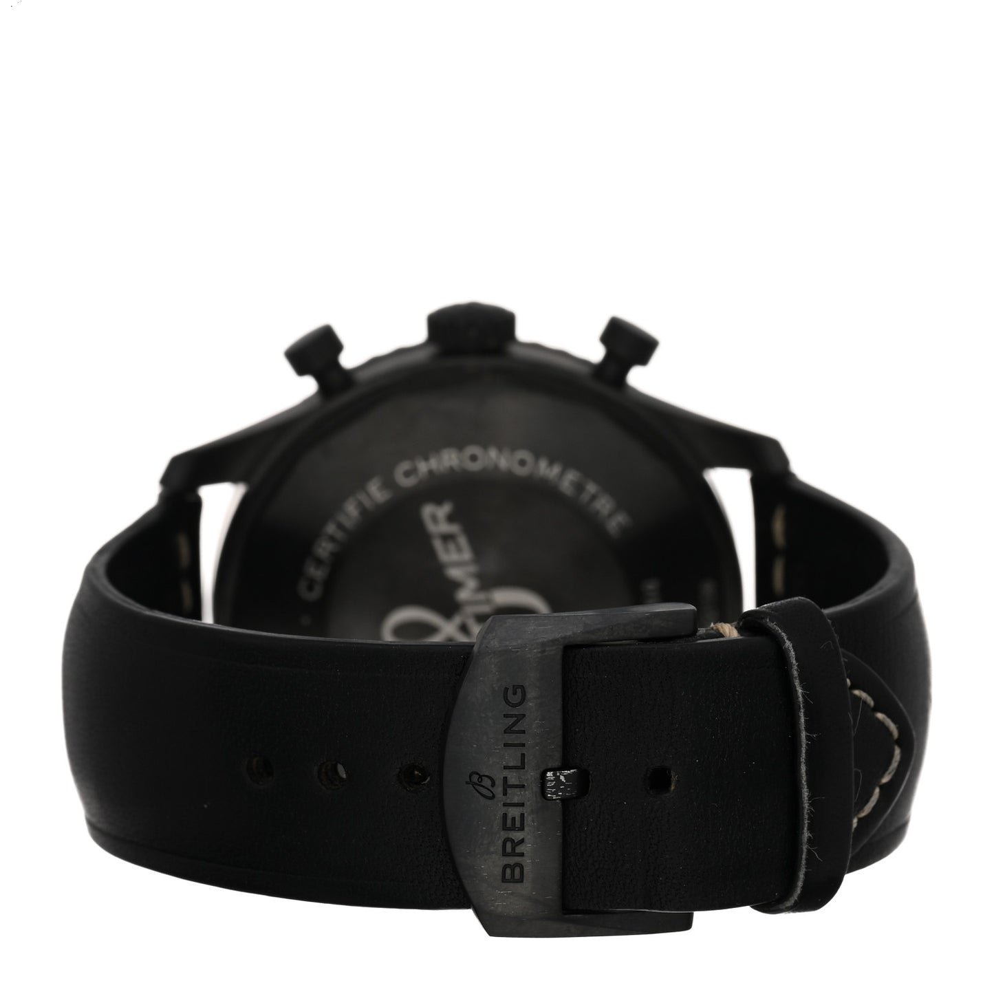 DLC Coated Stainless Steel Calfskin 43mm Navitimer 8 Chronograph Automatic Watch Black M13314