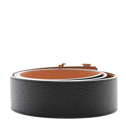 Louis Vuitton Taurillon Calfskin 30mm LV Initiales Reversible Belt 90 36 Black 2 of 6