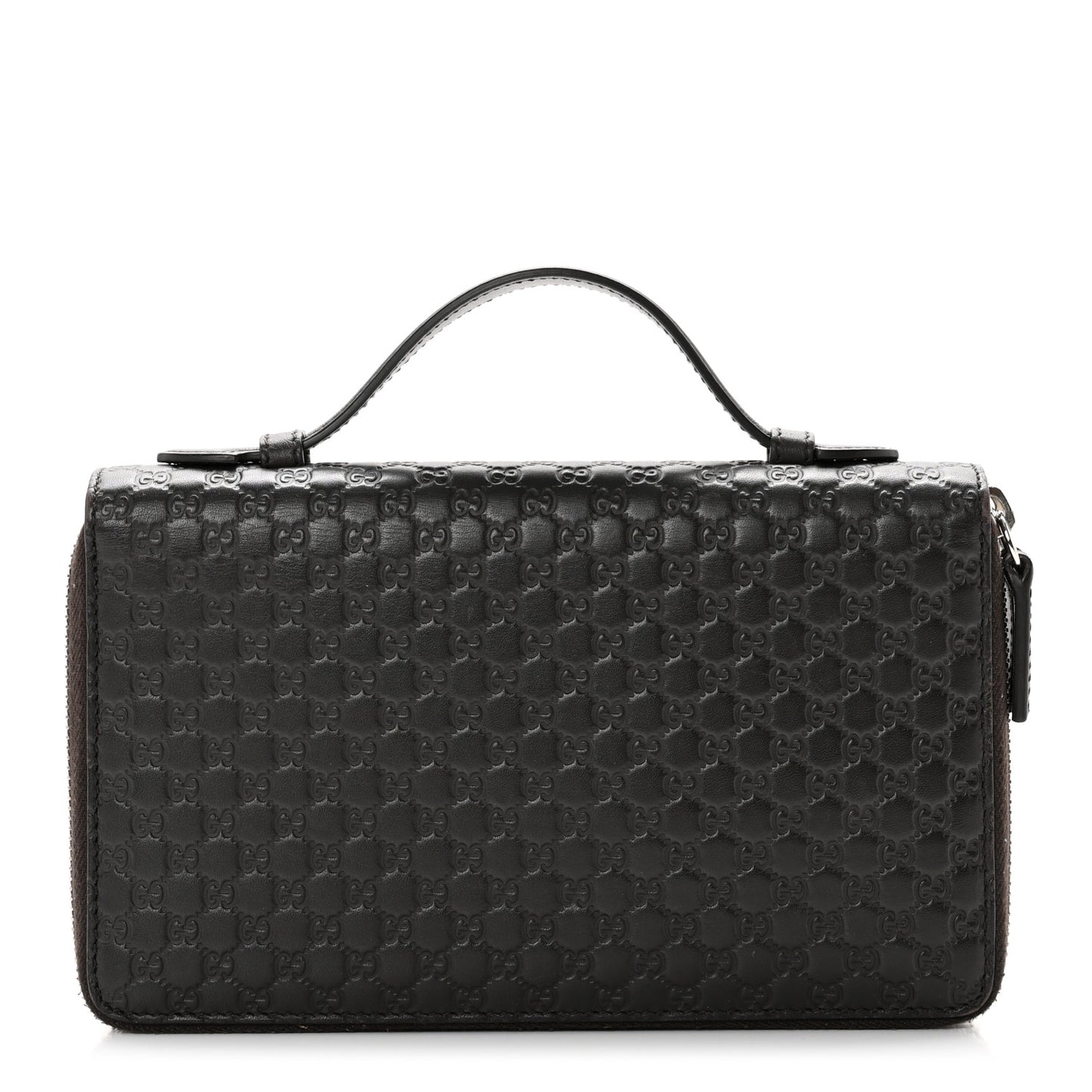 Microguccissima Zip Around Top Handle Travel Wallet Testa di Moro
