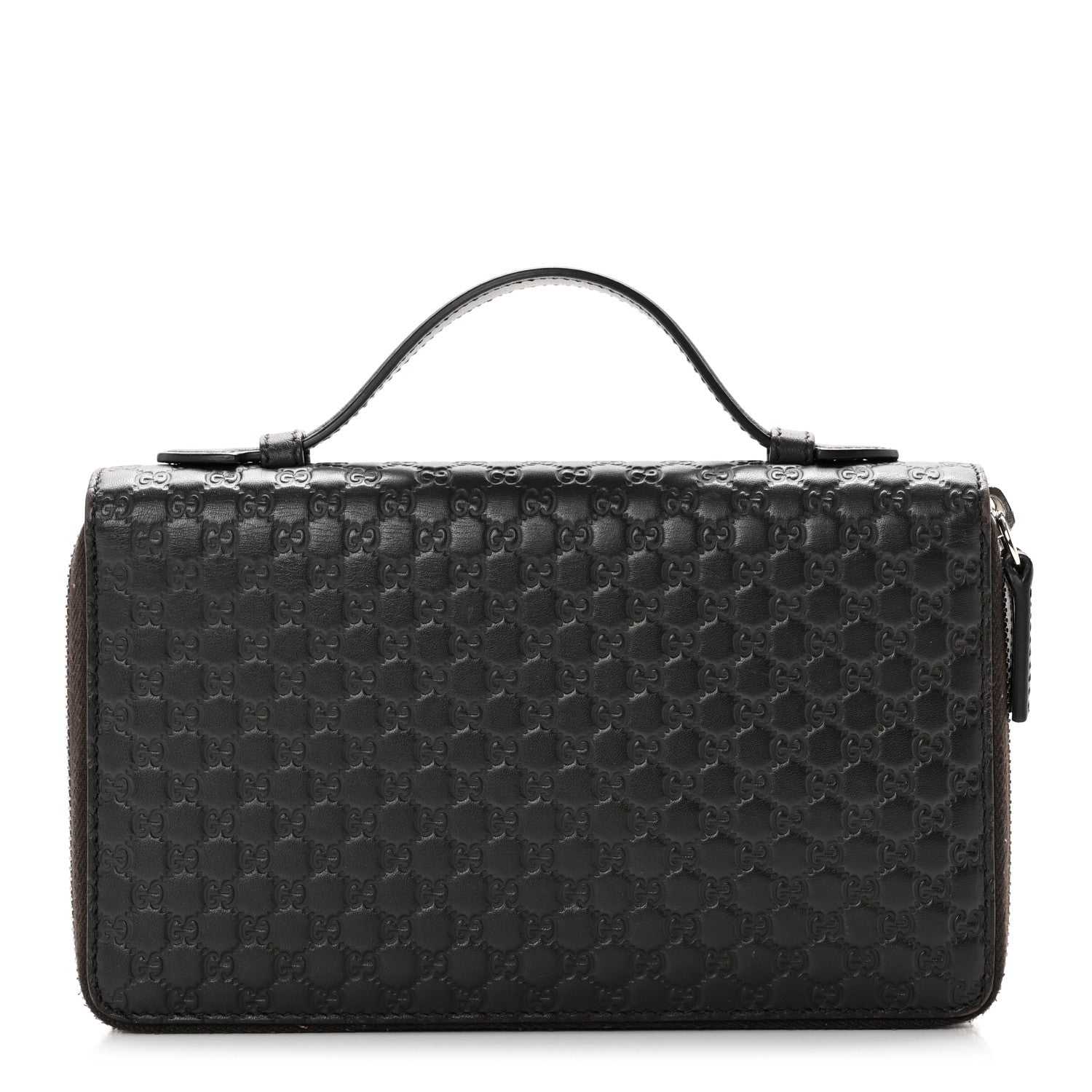 Gucci Microguccissima Zip Around Top Handle Travel Wallet Testa di Moro 1 of 7